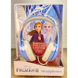 Disney Frozen II Kid Safe Plug In Headphones Volume Limiting New